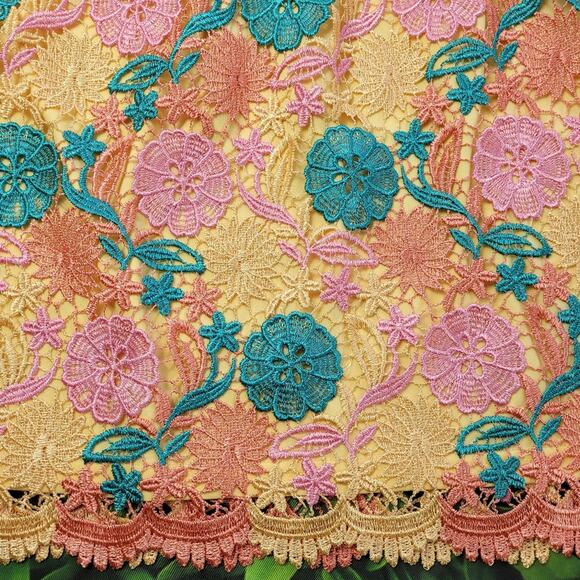 Ark & Co Pastel Crochet 2 piece Skirt & Crop Top size Medium - Picture 12 of 15